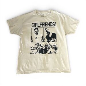 GIRLFRIENDS Band UNISEX Cream Graphic Tee Size Large